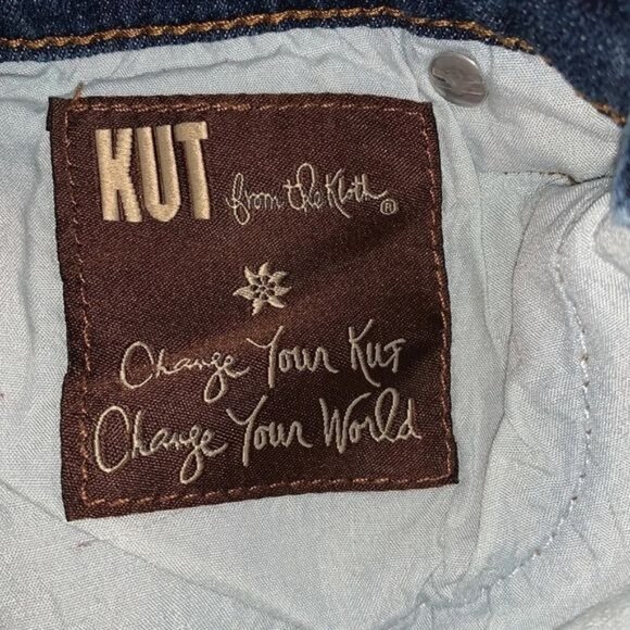 Kut From The Kloth Kelly Short Denim Cutoff Distressed Jean Shorts Size 0 - Picture 4 of 9